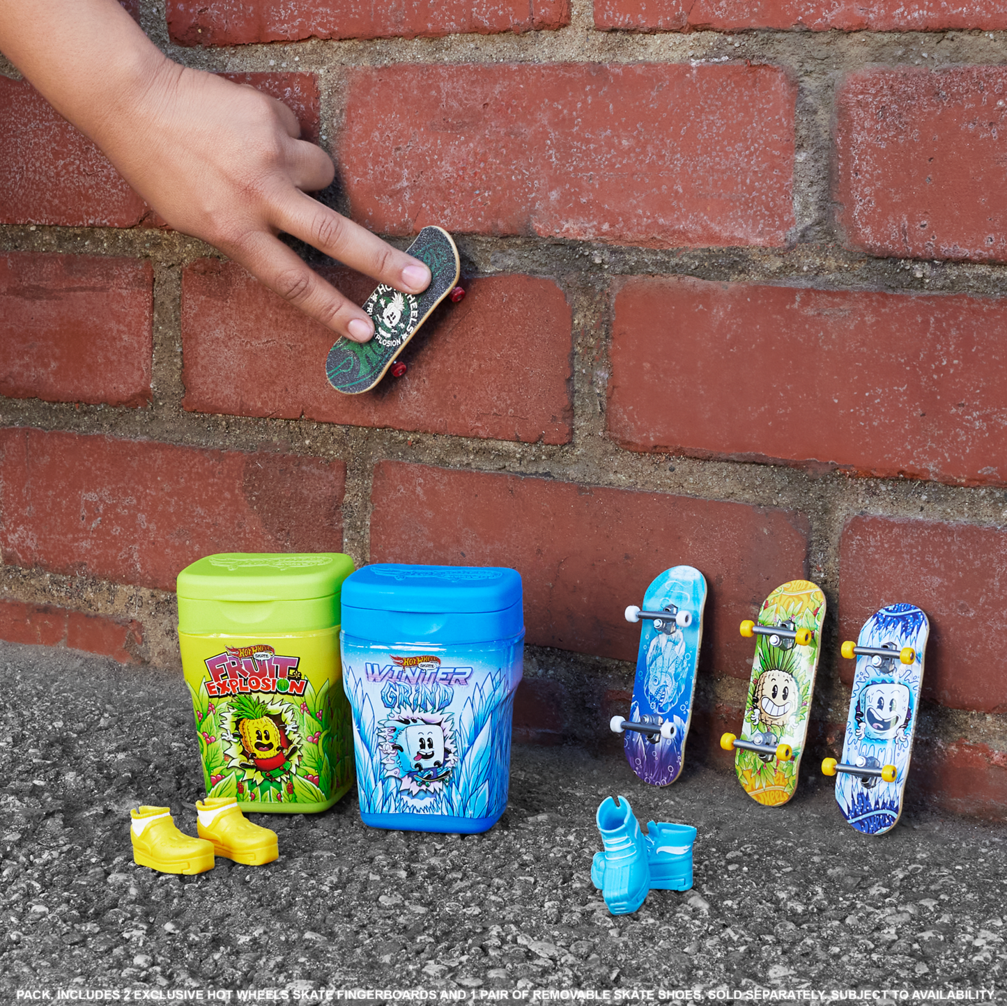 Hot Wheels-2¨¦chantillons Saveur Skate-4Fingerboards Exclusifs