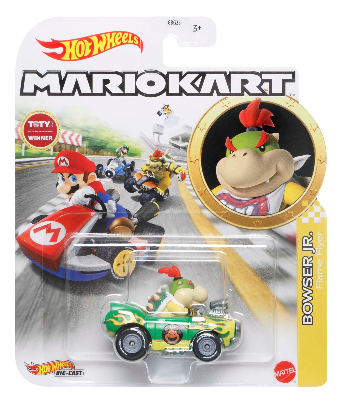 Hot Wheels Mario Kart Ve¨ªculo de Brinquedo Bowser Jr Flame Flyer