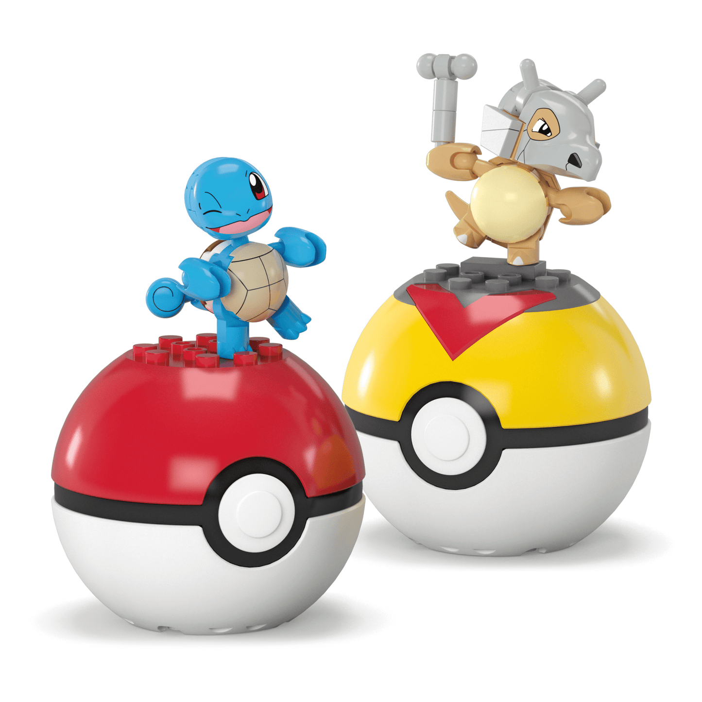 MEGA Pok¨¦mon Pok¨¦ Ball Building Toy Kits With 2 Action Figures (45 Pieces) For Kids
