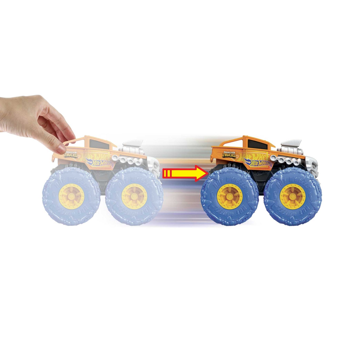 Hot Wheels? 1:43 Monster Trucks Rev Tredz? Trucks - Bone Shaker