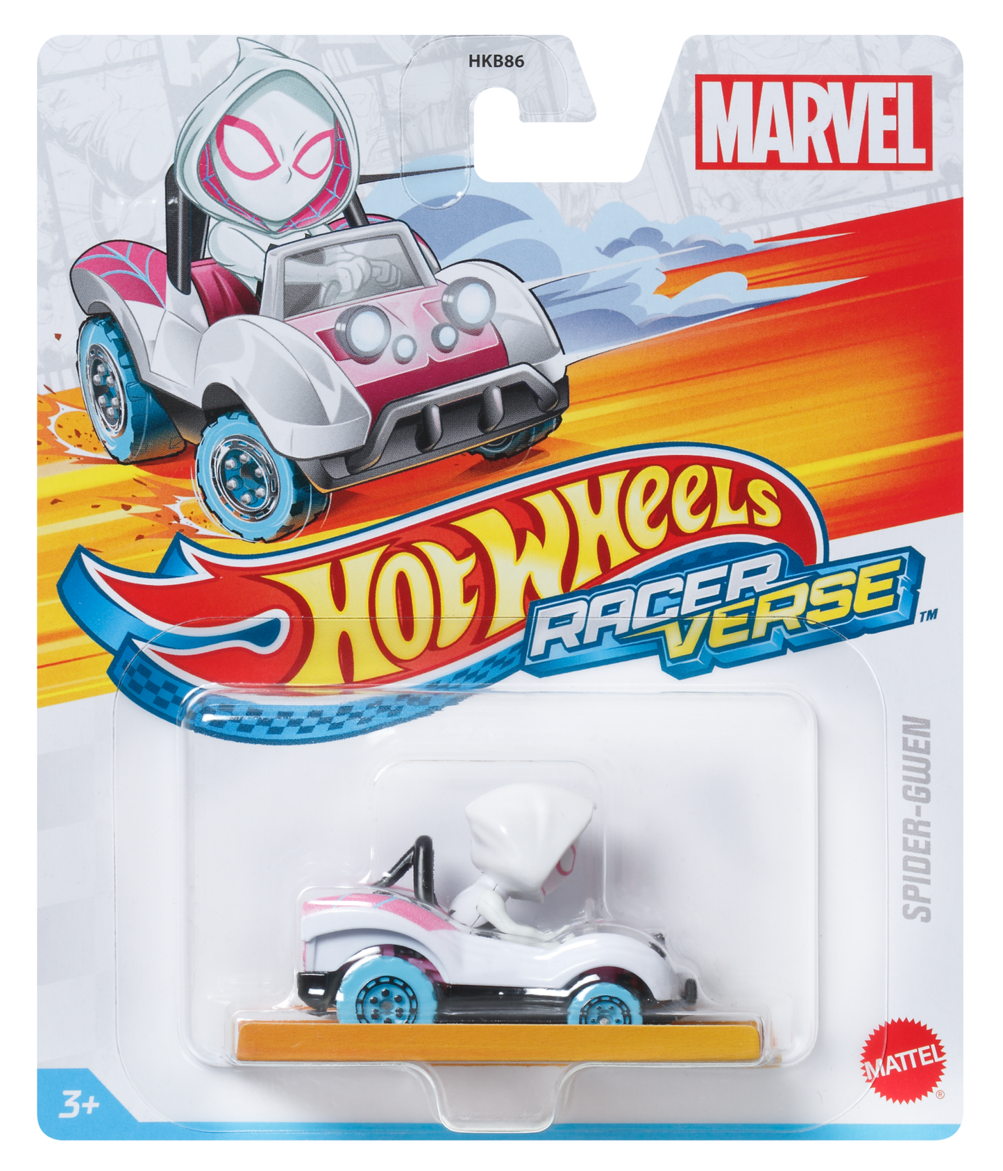 Hot Wheels RacerVerse Veh¨ªculo de Juguete Spider-Gwen