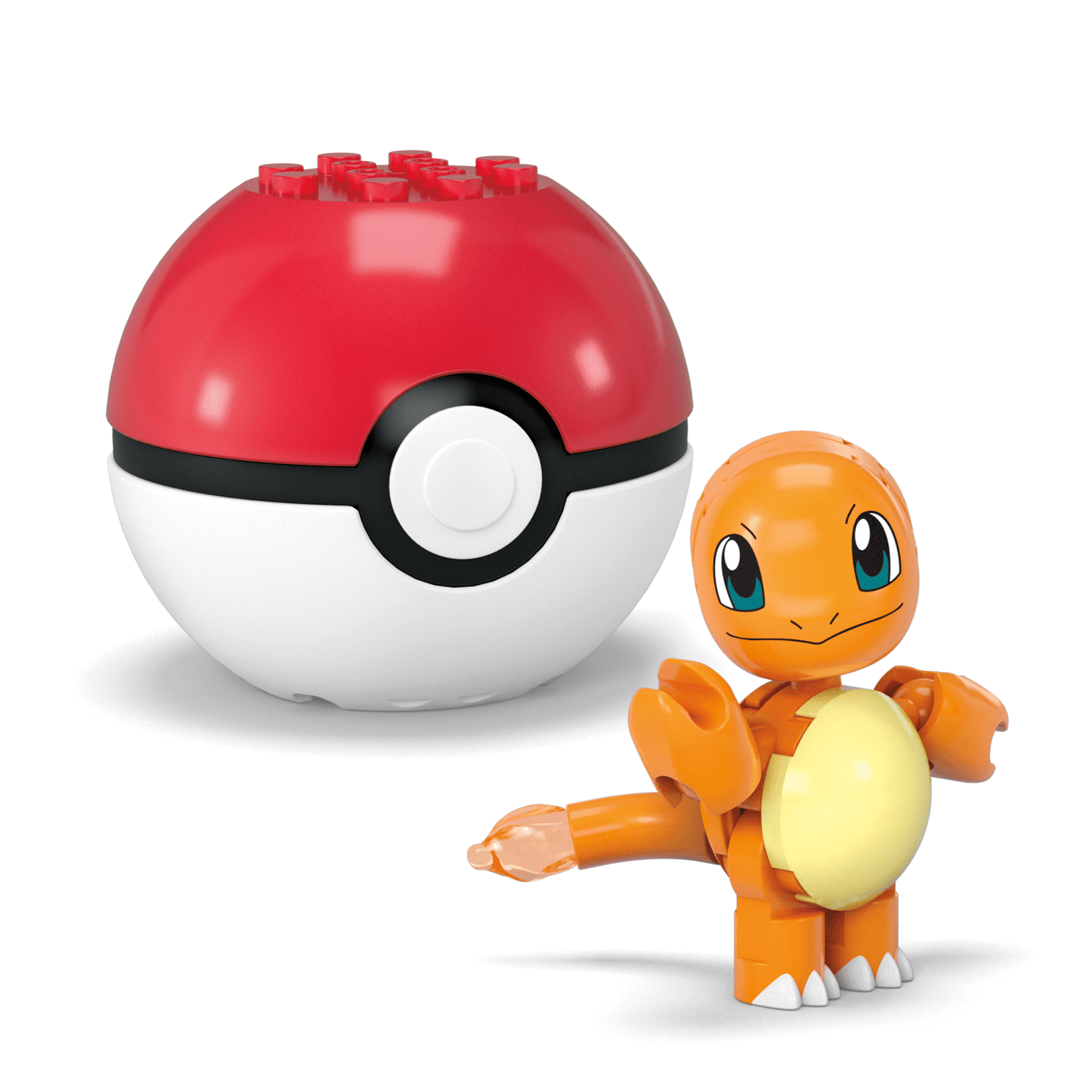 MEGA Pok¨¦mon Pok¨¦ Ball 2-Pack Building Toy Kits With 2 Action Figures (40 Pieces) For Kids