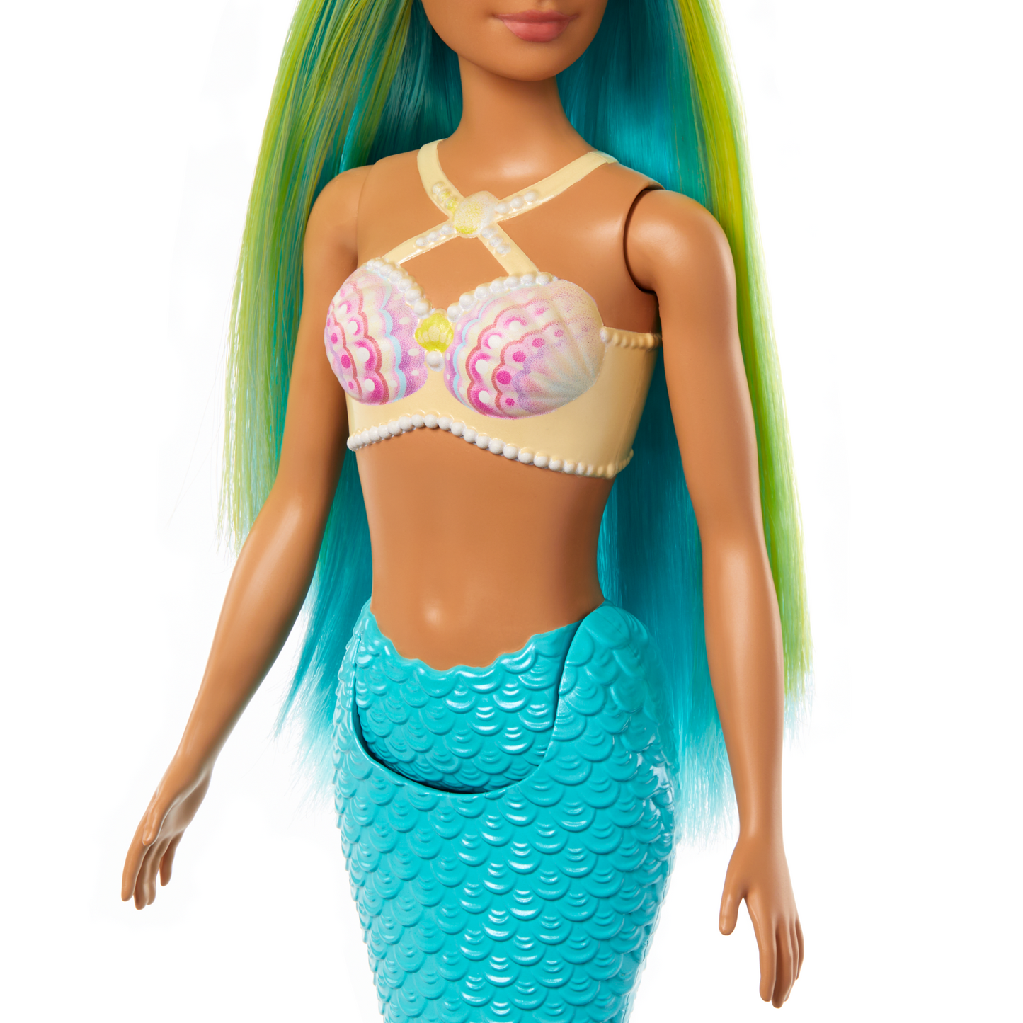 Barbie Fantas¨ªa Mu?eca Sirena Cabello Verde y Azul