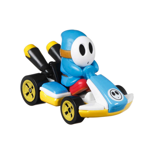Hot Wheels Mario Kart Veh¨ªculo de Juguete Shy Guy Azul Claro Est¨¢ndar Kart
