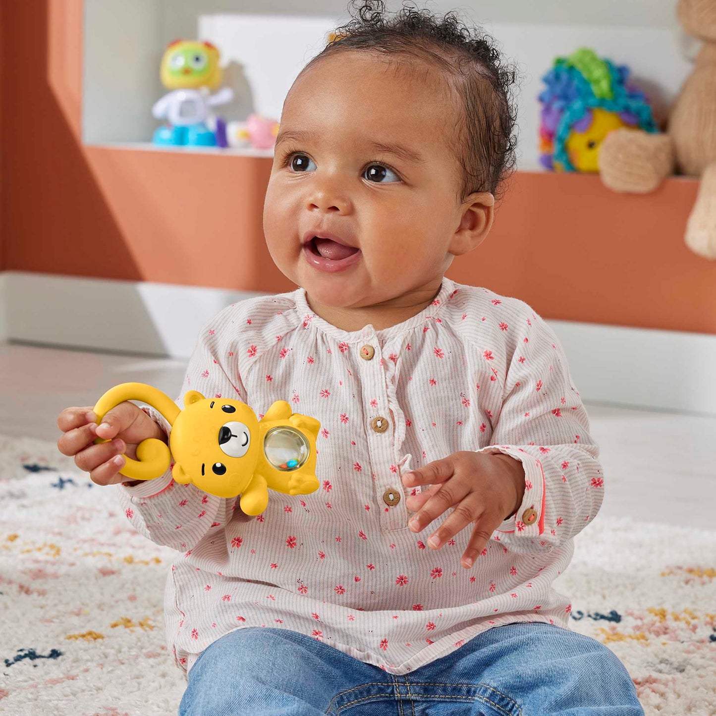 Fisher-Price Baby Sonaja para Beb¨¦s Sensimals Nutria