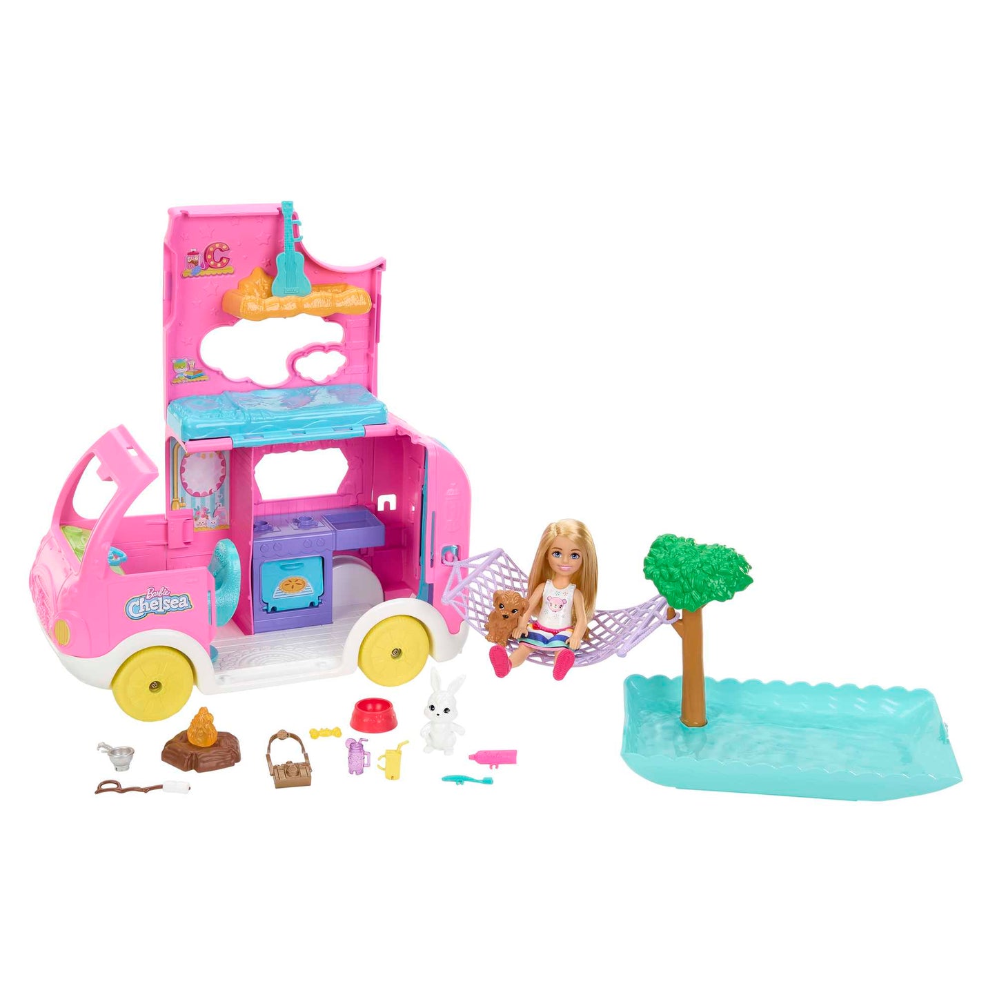 Barbie Ve¨ªculo de Brinquedo Chelsea Novo Camper