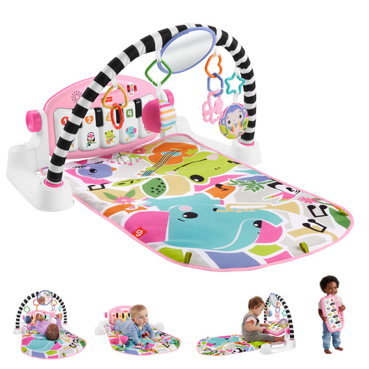 Fisher-Price  Tapis Piano Lumi¨¨res et Apprentissage, Pour B¨¦b¨¦, Rose